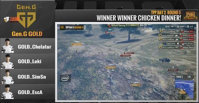 绝地求生PGI:韩国战队Gold满编无压力吃鸡 韦神机瞄AK