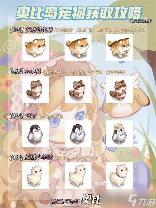 《奥比岛手游》宠物获取大全