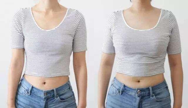 胸小女生和胸大女生穿一样的衣服, 为啥差别那么大? 真扎心!