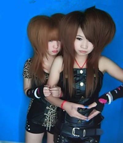 杀马特女生的合影，每一张，都是漂亮的容颜，非常可爱，令人心动