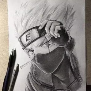 ​他笔下的火影忍者系列素描，帅出天际了！