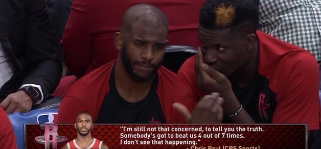 迈卡威在垃圾时间才捞到上场机会, 还成了火箭惨败的遮羞布