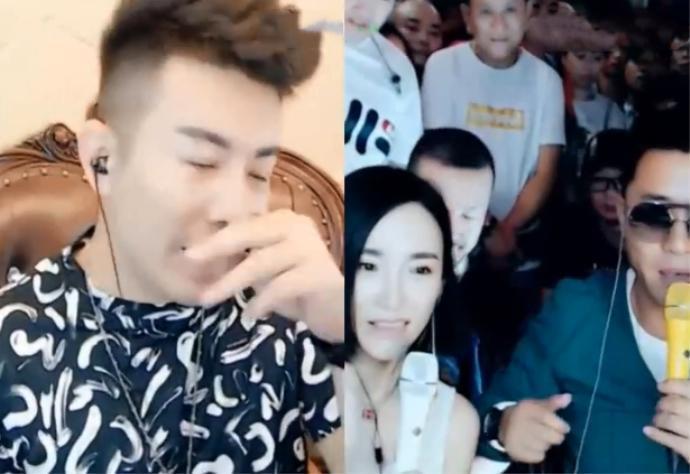 歌星黑龙现身YY文静直播现场并与舞帝利哥连麦,称赞利哥影响大