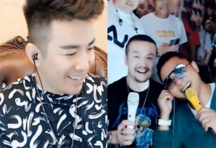 歌星黑龙现身YY文静直播现场并与舞帝利哥连麦,称赞利哥影响大