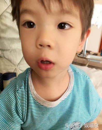 嗯哼大王婴儿照充满爱，小时候嗯哼单眼皮，但是圆嘟嘟的小脸软萌
