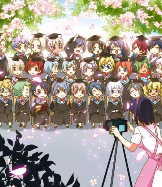 动漫角色竟然也拍毕业照?这些经典照片值得珍藏!