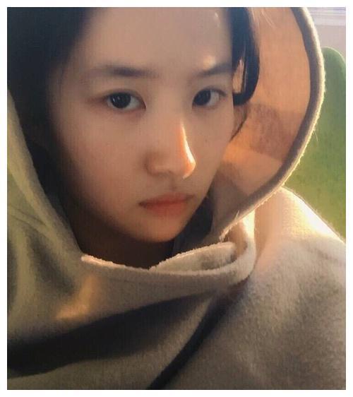 刘亦菲的真实素颜照,有没有燃起你当明星的信心?