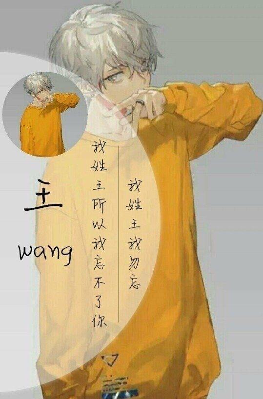 手机壁纸:动漫二次元姓氏壁纸!