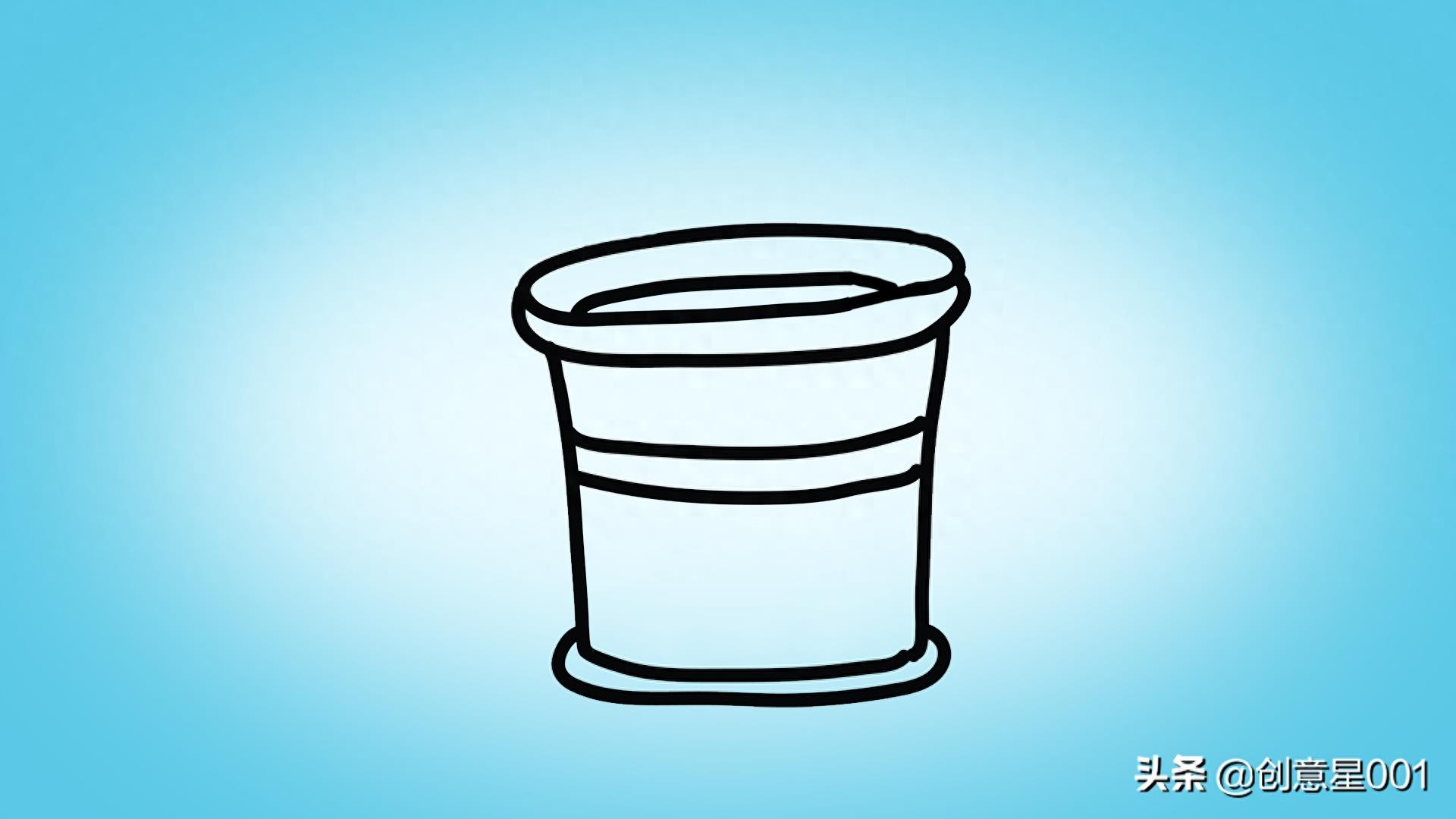 简笔画：水桶