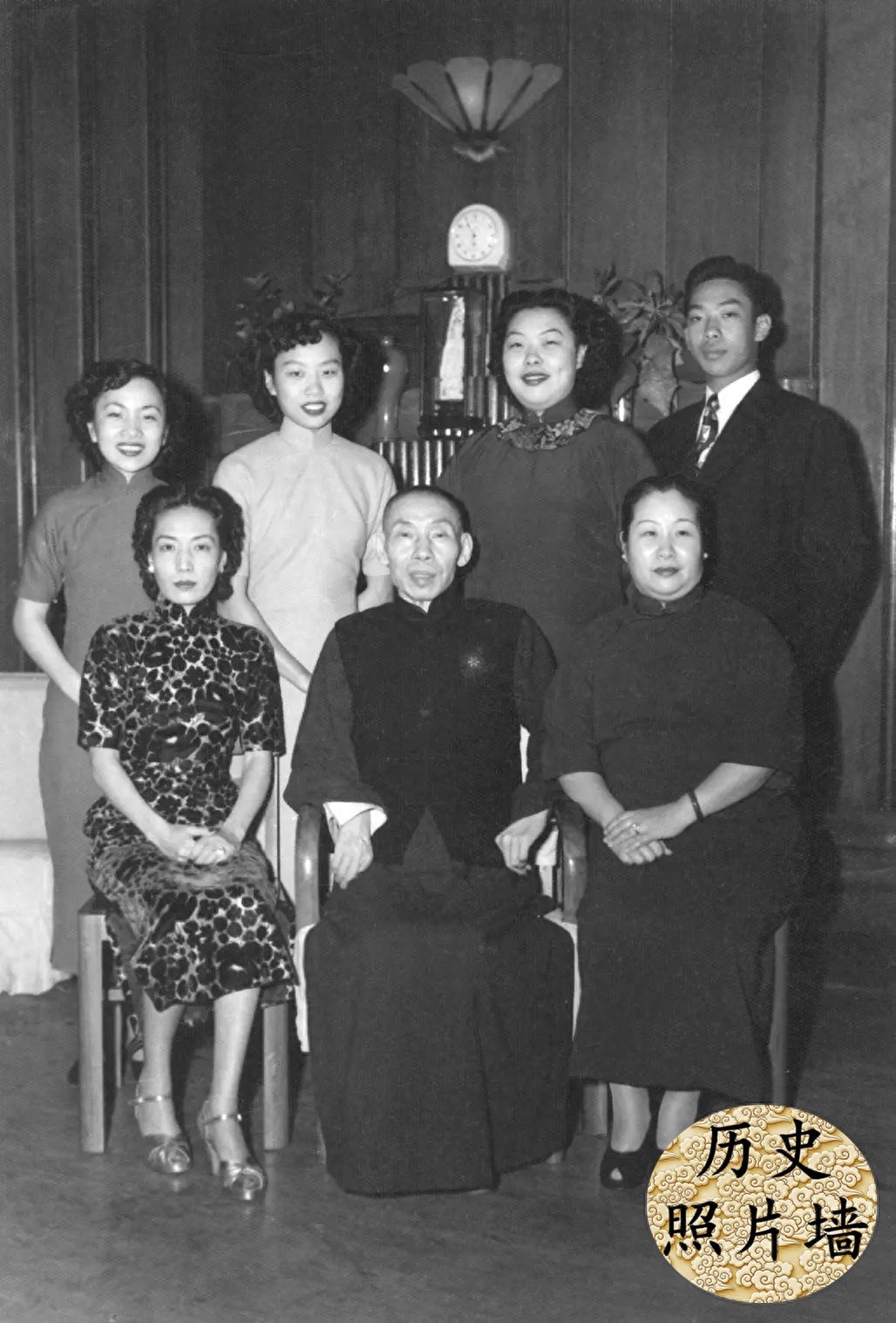 上海青帮三大亨老照片：图六是杜月笙，图八投靠日本沦为汉奸