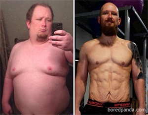 减肥前后对比照,减肥后判若两人,自己都认不出自己了!