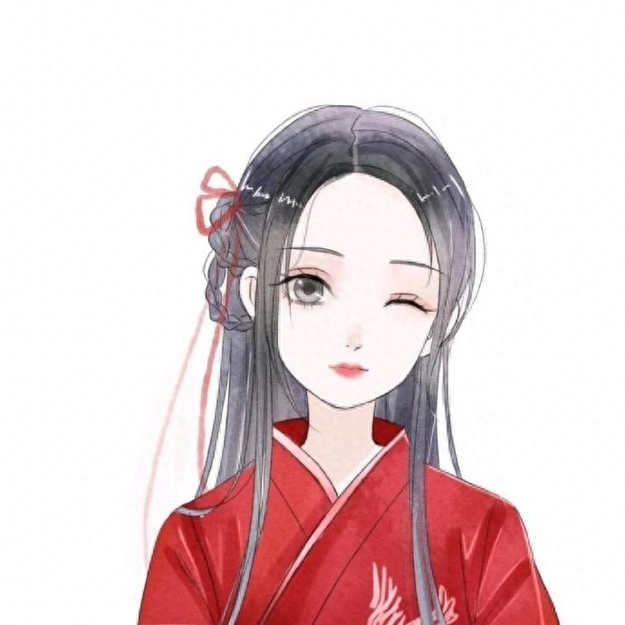 头像：美到窒息的古风红衣女生头像，快快收藏起来