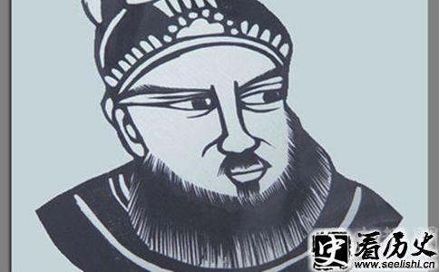 剪纸作品朱由崧像