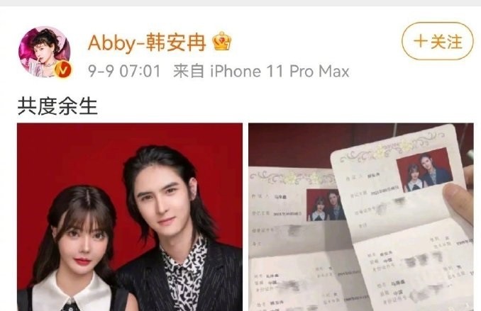 韩安冉结婚几次,韩安冉结婚视频