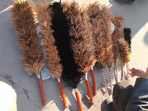 老物件鸡毛掸子很少见到，市场上唯一的卖鸡毛掸子的小贩还在坚守