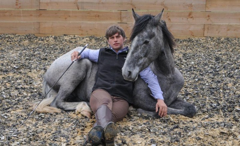 人马合一别类马欧美（外国马语者展示另类驯马术）