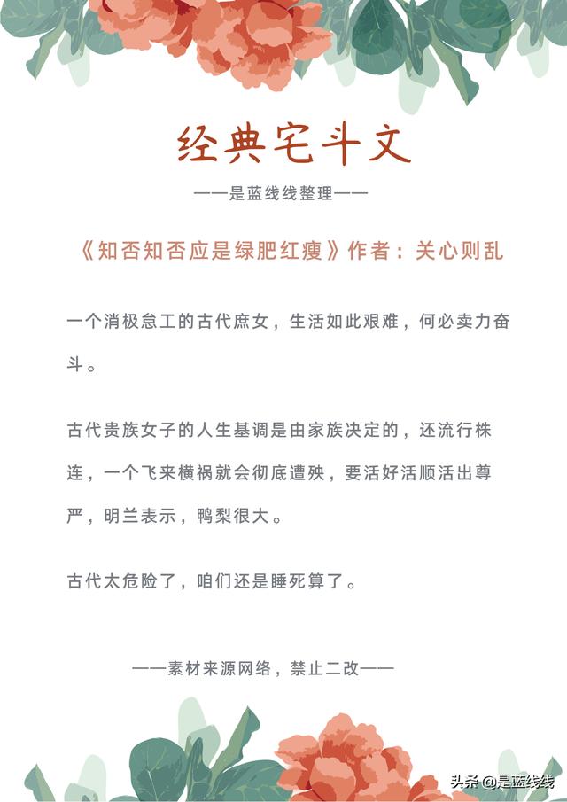 经典好看的宅斗文推荐(九本经典宅斗文)(10)