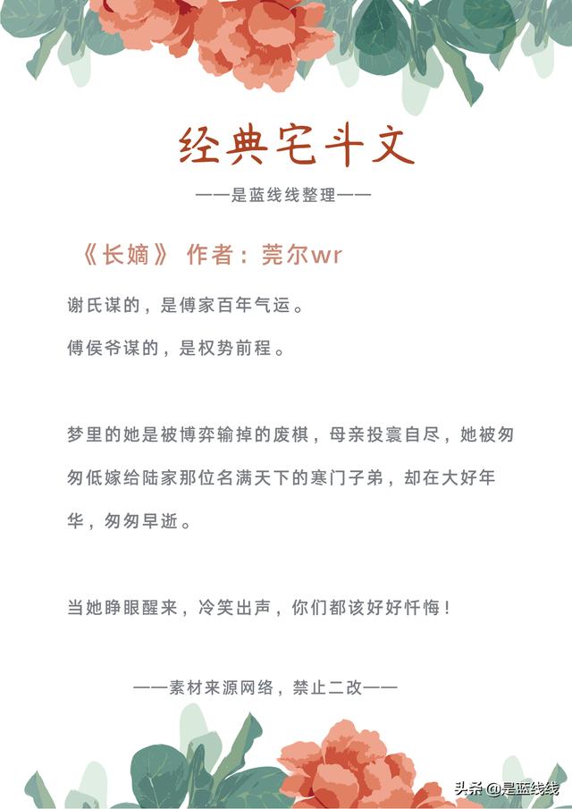 经典好看的宅斗文推荐(九本经典宅斗文)(3)